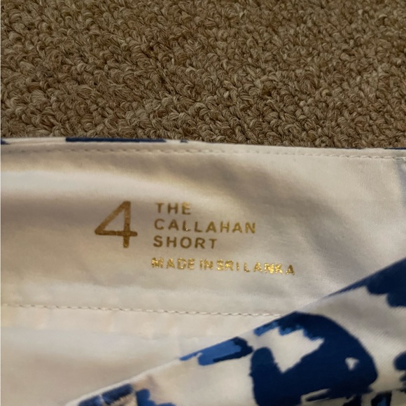 lilly pulitzer blue ikat callahan shorts - Picture 3 of 4